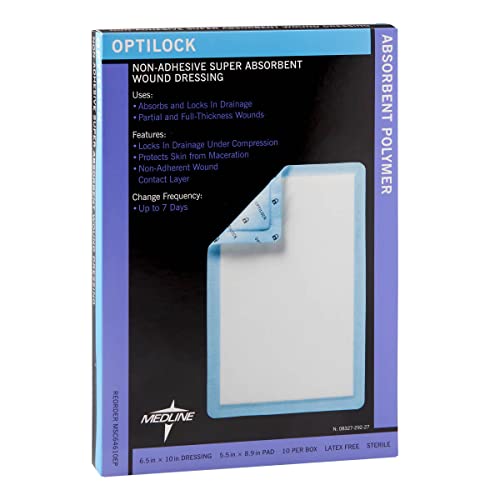 Medline OptiLock Non-Adhesive Dressings, 6.5