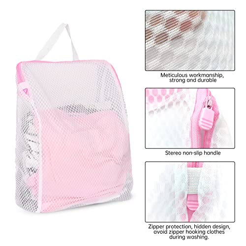 Image of Mesh Laundry Bags with Handle 12 x 8 Inch Delicate Bag (4)