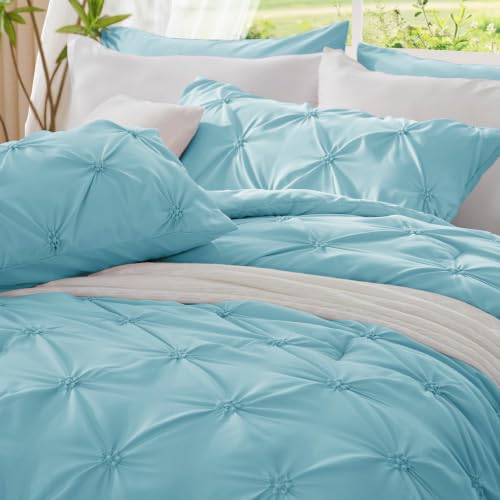 Image of BEDELITE Queen Comforter Set Macaron Blue,Lightweight & Soft Comforter