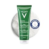 Vichy Cuidado Limpiador 3en1: Exfoliante + Limpiador + Mascarilla, Enriquecido Con Ácido Glicólico Purificante, Para Pieles Con Tendencia Acneica, Normaderm, 125ml