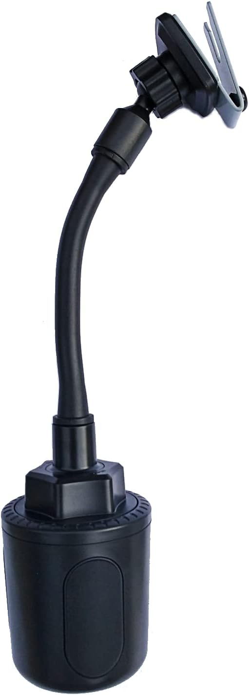 JPCHMicMount Two-Way Radio / CB Radio Cup Holder Microphone Mount for all Jeep Model Vehicles including Jeep Wrangler w/ Bonus Cellphone Cradle