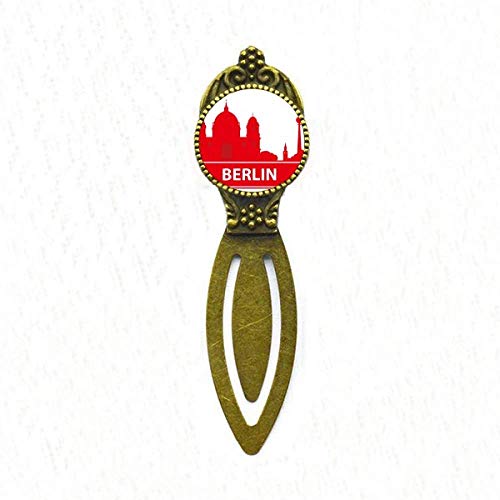 Marque-page Berlin motif monuments rouges idée cadeau bibliophile