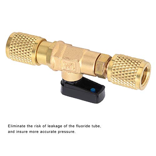 Adaptador de válvula de bola para refrigerante 1/4 pulg Hyuduo miniatura 6