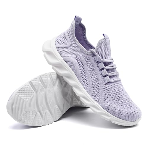 Image of DLWKIPV Womens Slip on Walking Tennis Shoes for Women Work Running Athletic Gym Sports Sneakers Lightweight Casual Shoe