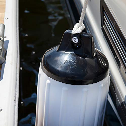 Taylor Made Super Gard Inflatable Vinyl Boat Fender 5.5" x 20", Double-Molded Ends, Fits 5/8" Lines, for Boats 15-35', Ribbed Design, Rubber Football Needle Inflation, Ruby Red - 2020108272 - image 8