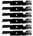 6 Pack - USA Mower Blades® 18" x 3" x 0.204, 5/8" Center Hole Commercial Hi-Lift fits Scag® A48185, Encore®, & Lesco® 36 & 52