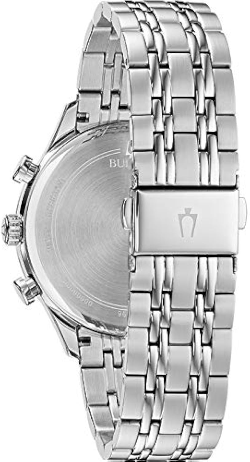 Bulova Orologio Cronografo al Quarzo Uomo con Cinturino in Acciaio Inossidabile 96A210 Bulova Orologio Cronografo al Quarzo Uomo con Cinturino in Acciaio Inossidabile 96A210