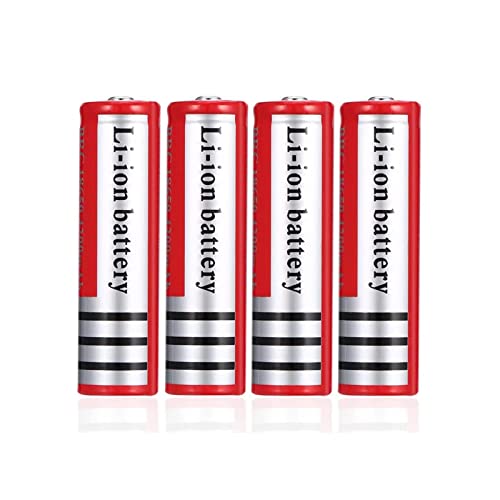 18650 Piles Rechargeables, 3.7V 4200mAh 18650 Piles Batterie Lithium Li-ION Batterie Haute Capacité Bouton Top Piles pour Lampes de Poche, Lampe frontale, Éclairage Solaire Cover