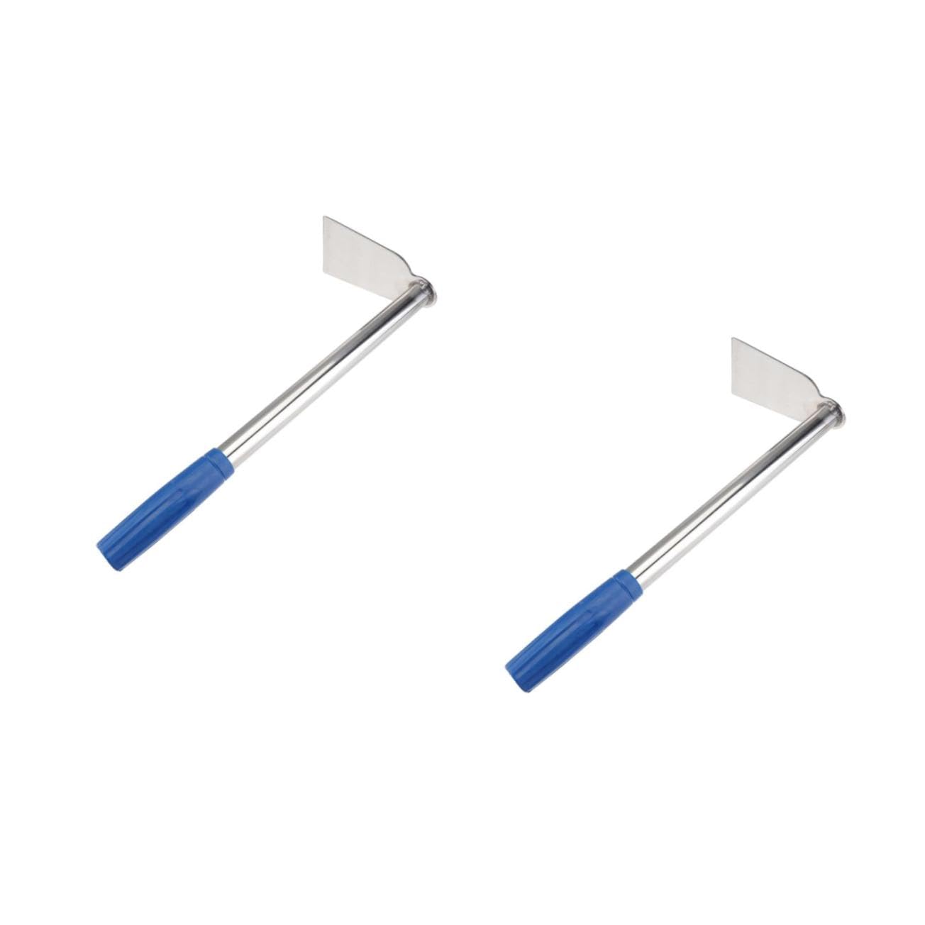 TOYANDONA 2 Piezas de Jardinería de Inoxidable Herramienta Ergonómica para Deshierbe y Plantación para Huertos Ligero y Duradero