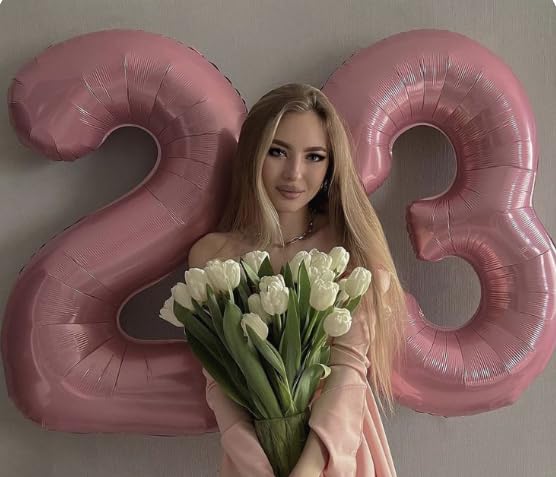 Pearlescent Pink 3 Balloon,Birthday Number Balloons,40 Inch Decorations 3rd by Upgesy - Used condition - Image 5