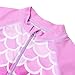 XFGIRLS Girls One Piece Fashion Swimsuits Sun Protective Long Sleeve UPF 50+ Fishscale