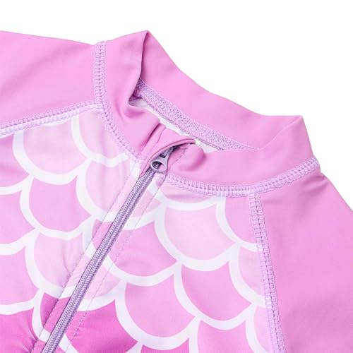 Image of XFGIRLS Baby /Toddler Girls Swimsuit Long Sleeve One-Piece Bathing Suit Rash Guard