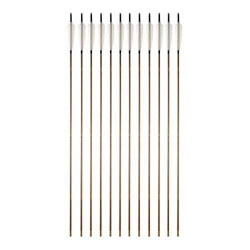 ZSHJGJR 竹製アローシャフト矢 6本セット