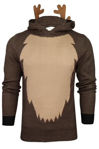 Xact Herren Weihnachts/Xmas Hoodie Rudolph Rentier Pullover (Rudolph_)...