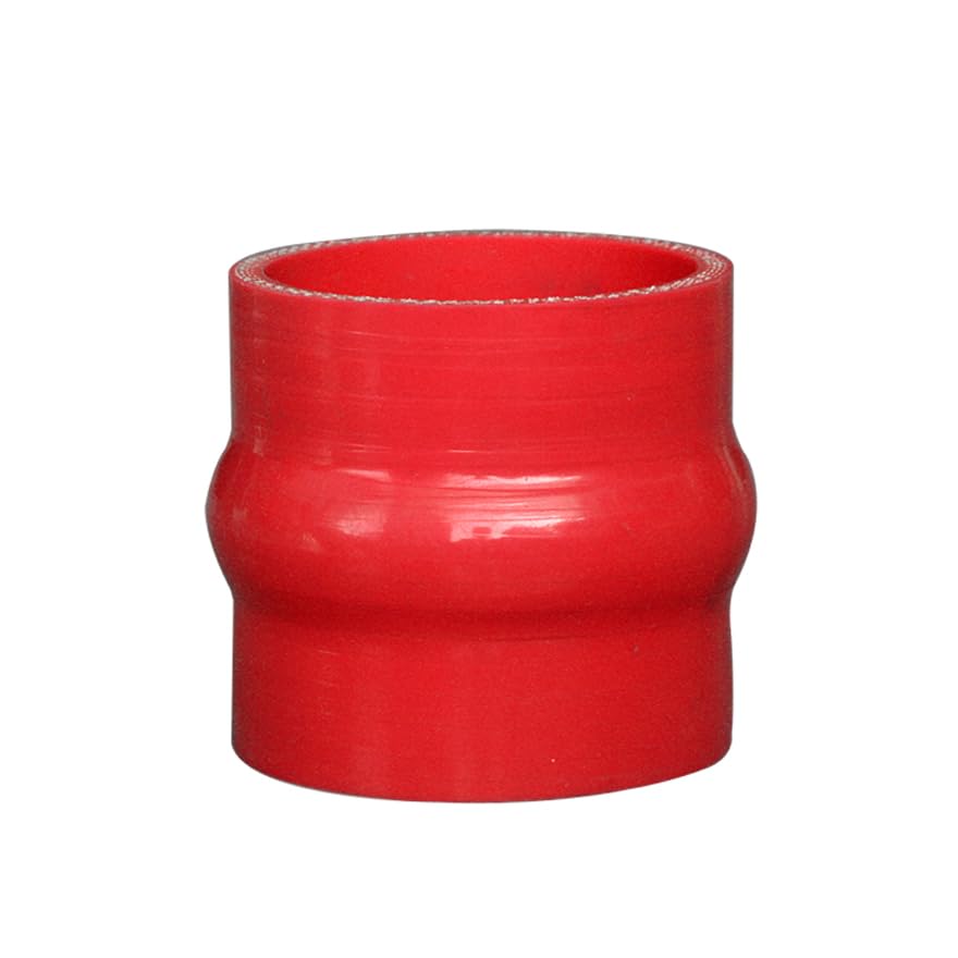 Acoplador de joroba Tubo recto de silicona, ID2 3/4" (70 mm), longitud 76 mm, 3 capas, manguera de embrague, tubo turbo, intercooler, tubo de succión (70 mm, rojo)
