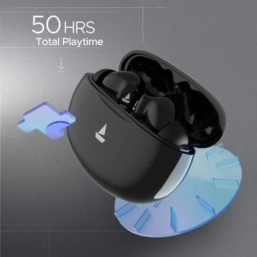 Image of boAt Airdopes 161 Pro in Ear Earbuds(Sleek Black)