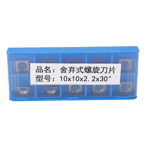 10 Stück Hartmetall-Dreheinsätze – Hochleistungs-4-Schneiden-CNC-Ersatzklingen für Holzbearbeitung und Fräsen