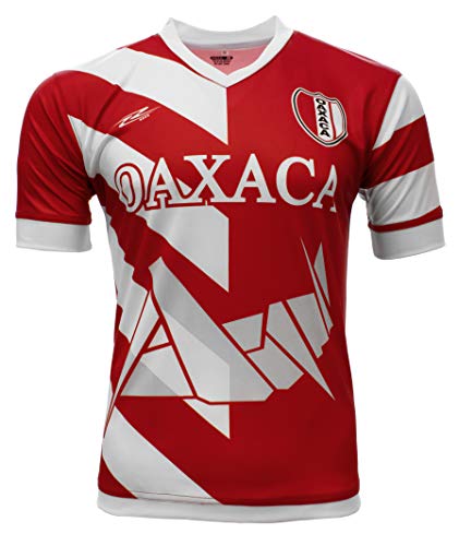 ARZA Oaxaca Mexico Soccer Jersey Color Red and White Design (X-Large)