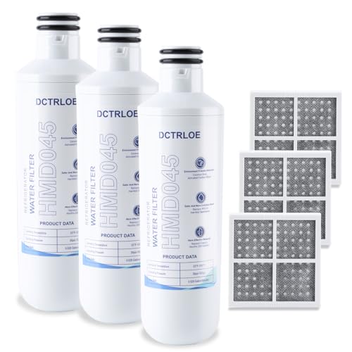 LRFXC2416S LRMDS3006S/D LFXS26596S LF24Z6530S lmxs28596s LRMXS3006S Water & Air Filter for LG Replacenment(3+3)