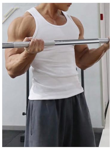 OYOANGLE Men's Tank Top Basic Solid Sleeveless Athletic Shirts Workout Gym Muscle Top3