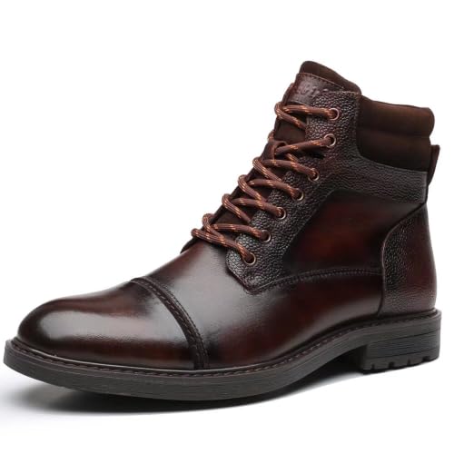 Image of Arkbird Mens Chelsea Boots, Stylish and Comfort Leather Chukka Ankle Boots with Zipper