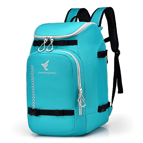 Ski Boot Bag, 50L Ski Boot Travel Backpack, Waterproof Ski