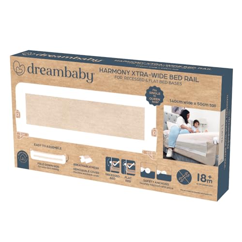 Barandilla protectora de cama anticaídas infantil de 140 cm lavable 6