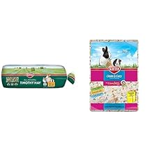 Kaytee All Natural Timothy Hay, 2 lb Clean & Cozy Confetti Bedding, 49.2 Liter Bundle