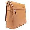 LEABAGS Messenger Bag, Oxford Echtleder Umhängetasche Herren Ständiger Begleiter, Leder Laptoptasche bis 15 Zoll Ausreichend Platz, Umhängetasche mit Schultergurt Begleiter Zur Arbeit #5