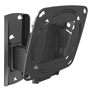 Barkan TV/Monitor Wandhalterung, 13-29 Zoll Schwenkbar Neigbar Fernseher TV Halterung, hält bis 15Kg, OLED Fernseher Halterung, Max. VESA 100x100