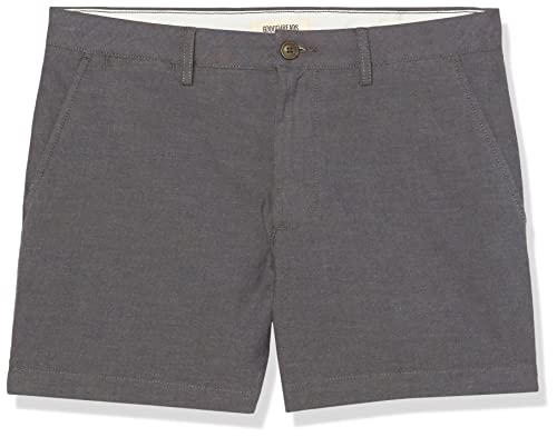 Image of Amazon Essentials Men's Slim-Fit 5 inch Flat-Front Comfort Stretch Khaki Chino Shorts with Elastic Waistband