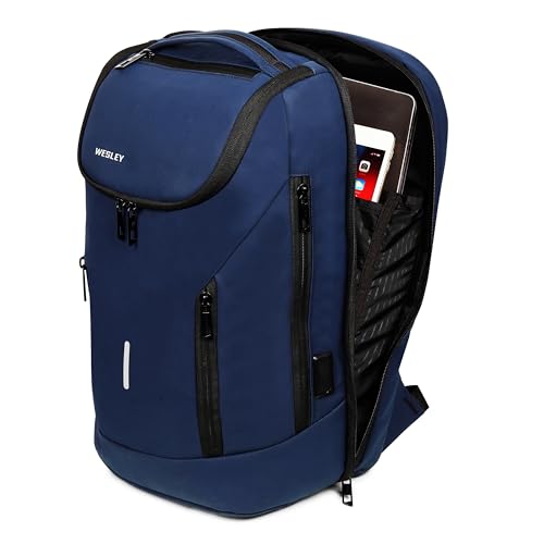 Image of Wesley Rover Pro Series Smart Tech Anti-Theft Laptop Backpack With USB-A & C Type Charging, Internal Organiser Water-Resistant Scratch-Resistant /Business /College /Office bag fits laptop upto 16 inch