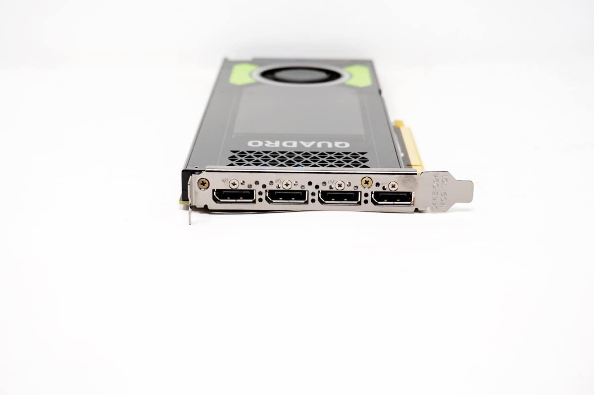 PNY Technologies Nvidia Quadro P4000 - The World's Most Powerful Single Slot Professional Graphics Card (VCQP4000-BLK) (Renewed)
