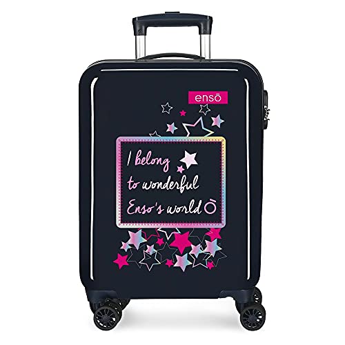 Enso Make A Wish Maleta De Cabina Azul 38x55x20 Cms Rígida Abs Cierre De Combinación Lateral 34 2 Kgs 4 Ruedas Dobles Equipaje De Mano Enso Make A Wish Maleta De Cabina Azul 38x55x20 Cms Rígida Abs Cierre De Combinación Lateral 34 2 Kgs 4 Ruedas Dobles Equipaje De Mano