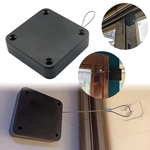 Dghaop Punch Free Automatic Sensor Door Closer 63X63X17Mm Black Automatic Household Door Closer For Sliding Door #TOP5