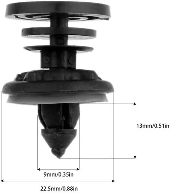 50 個の自動ファスナーインテリアドアカードトリムパネルファスナークリップトランスポーターカラベル 7L6868243 簡単インスト