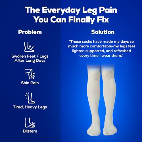 Image of SB SOX 3-Pair Compression Socks (15-20mmHg) for Men & Women - Comfortable Socks, Easy to Put On - Best Socks for Daily /Any Use, Running, Nurse, Travel