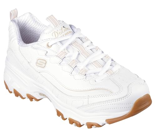 Skechers Women's D'Lites Good Neutral Sneaker, Blanc, 38.5 EU