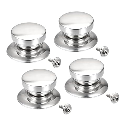 sourcing map Universal Stainless Steel Pot Lid Knob Cover