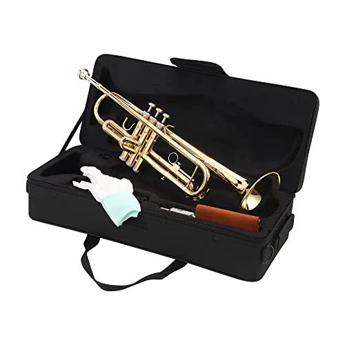 Lesage Trumpet Standard Bb Brass Instruments Student Trumpet With Case Gold Professional Trumpet For Beginner With 7C Mouthpiece Glove #TOP6