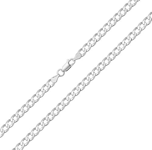 Chaine courbe homme argent d'exception éclat durable 51cm