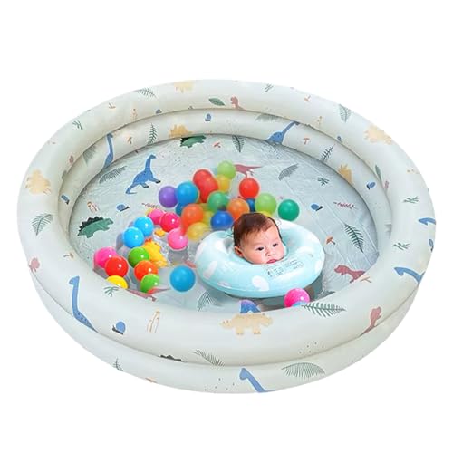 Piscine gonflable portable en PVC résistant - Bassin flottable de terrasse - 7