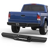 KUIPERAUTO Black Rear Step Bumper Assembly Compatible for 1997 1998 1999 2000 2001 2002 2003 2004 Dodge Dakota Pickup Truck CH1103104 Steel Complete Back Bumpers