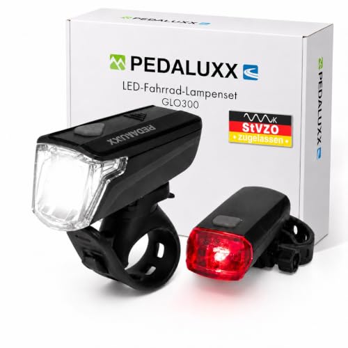 LED Fahrradleuchten-Set I StVZO zugelassen für Deine Sicherheit I Fahrradlampe I helles...