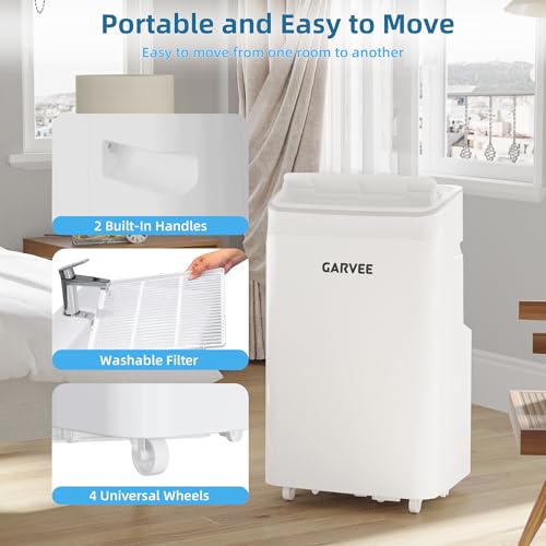Image of Garvee 12000 BTU Portable Air Conditioner, 3-in-1 AC Unit for Bedroom