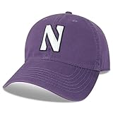 Legacy NCAA Officially Licensed Baseball Hat, Northwestern Wildcats, Lightweight Cap for Men & Women, Relaxed Twill Adjustable (EZA), Purple, One Size Fits Most, Adjustable Fabric Closure