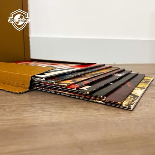 Caja de envío LP de 12 pulgadas resistente con set de calcomanías frágiles en lote de 10 6