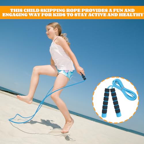 Cuerda de saltar para niños y adultos ajustable en pack de 4 unidades para fitness 6