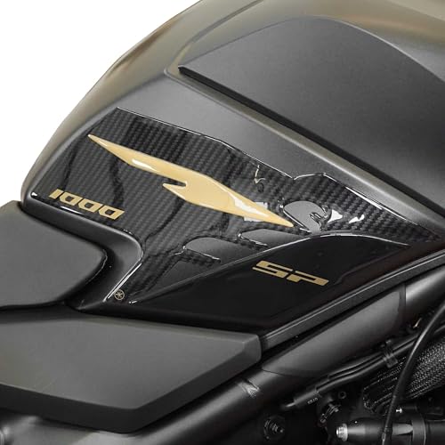 labelbike - Autocollants 3D Moto Réservoir Protection e Décoration latéral in Résine compatible avec Honda Hornet 1000 2025 Couleur Or