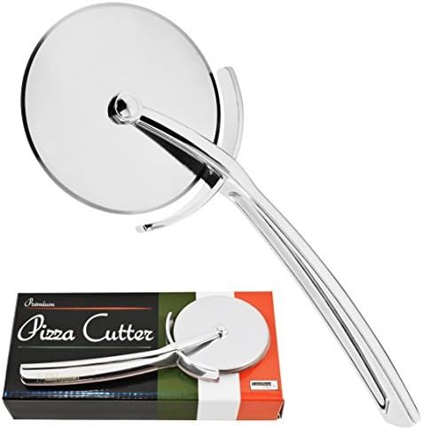 Limitless Chef Premium Stainless Steel Sharp Pizza Cutter Wheel, Zinc Alloy Pizza Pi Cutter, Also use for Pastry and Cakes, Easy to Clean, Dishwasher Safe.